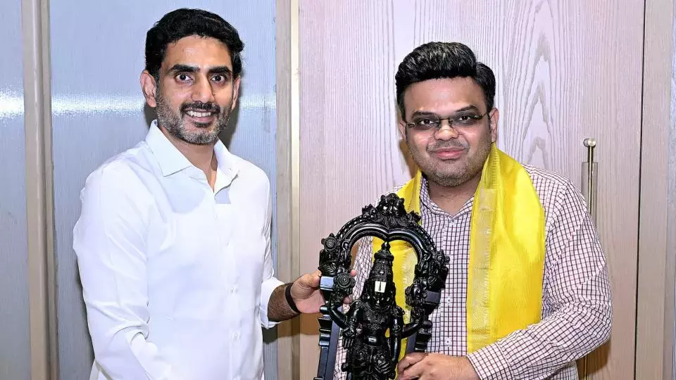 Andhra: लोकेश ने एपी को स्पोर्ट्स हब बनाने के लिए जय शाह से समर्थन मांगा Andhra: लोकेश ने एपी को स्पोर्ट्स हब बनाने के लिए जय शाह से समर्थन मांगा