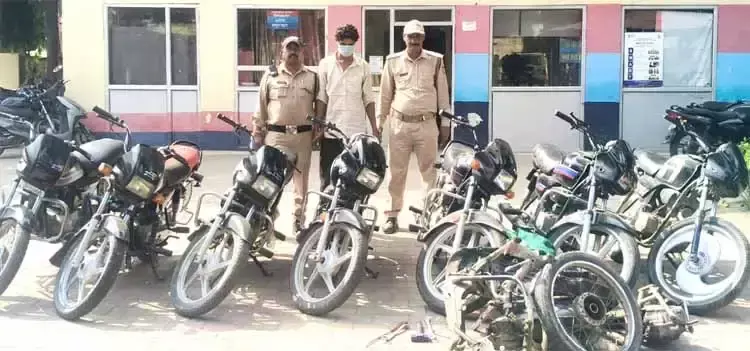 अंतरराज्यीय वाहन चोर गिरोह के खिलाफ पुलिस की कार्रवाई