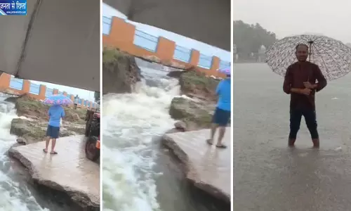 नाम बदलने के दो दिन बाद नमो तालाब हुआ ओवरफ्लो, विकास कार्यों पर उठे सवाल