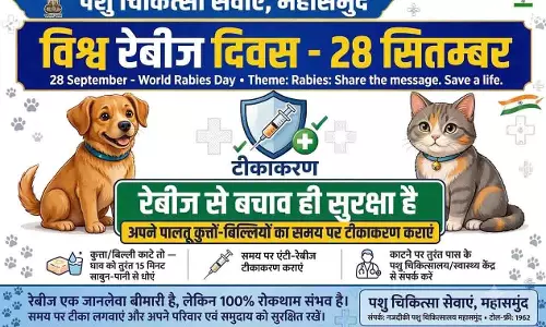 विश्व रेबीज दिवस पर 28 सितंबर को जिला पशु चिकित्सालय में विशेष संगोष्ठी विश्व रेबीज दिवस पर 28 सितंबर को जिला पशु चिकित्सालय में विशेष संगोष्ठी