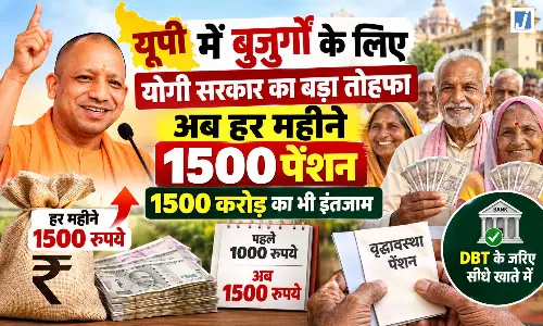 योगी सरकार ने बढ़ाई वृद्धावस्था पेंशन अब सालाना मिलेंगे 18 हजार