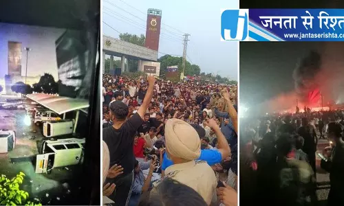 LPU छात्रों ने जालंधर-फगवाड़ा हाईवे किया जाम