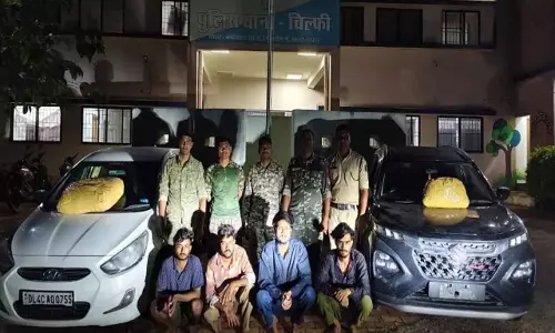 चार शातिर गांजा तस्करों को पुलिस ने दबोचा, वाहन जांच में पकड़े गए