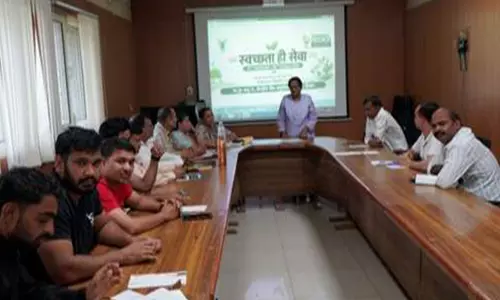 स्वच्छता ही सेवा अभियान में कर्मचारियों की भागीदारी