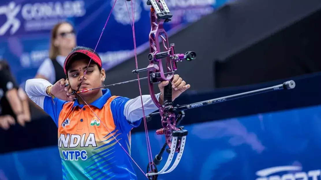 एशियाई खेल तीरंदाजी: भारतीय कंपाउंड टीमें सेमीफाइनल में एशियाई खेल तीरंदाजी: भारतीय कंपाउंड टीमें सेमीफाइनल में