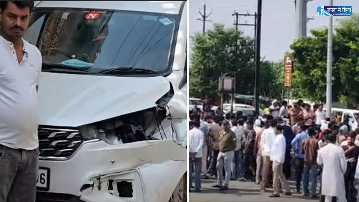 मुरैना में पुलिस को देख भागे अवैध रेत से भरे ट्रैक्टर-ट्रॉली, कार को मारी टक्कर मुरैना में पुलिस को देख भागे अवैध रेत से भरे ट्रैक्टर-ट्रॉली, कार को मारी टक्कर