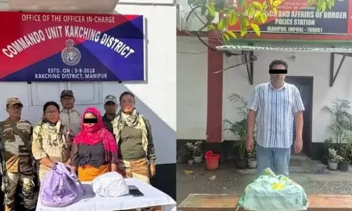 मणिपुर: ड्रग्स और उग्रवाद के मामलों में 4 गिरफ्तार