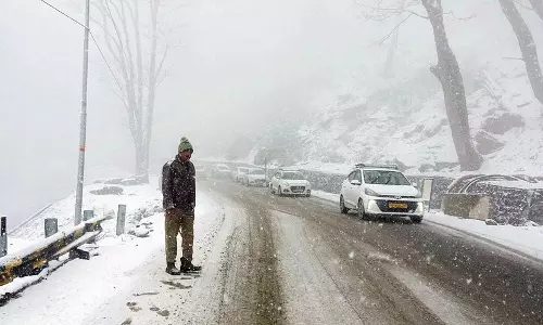 किन्नौर-लाहौल में बर्फबारी का अलर्ट
