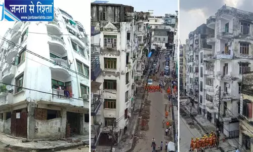 लखनऊ के बारूदखाना में छह मंजिला अपार्टमेंट का पिलर टूटा, 25 परिवारों को सुरक्षित निकाला गया लखनऊ के बारूदखाना में छह मंजिला अपार्टमेंट का पिलर टूटा, 25 परिवारों को सुरक्षित निकाला गया