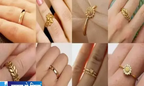 गोल्ड रिंग के नए डिजाइन कम वजन में मिलेगा रॉयल लुक