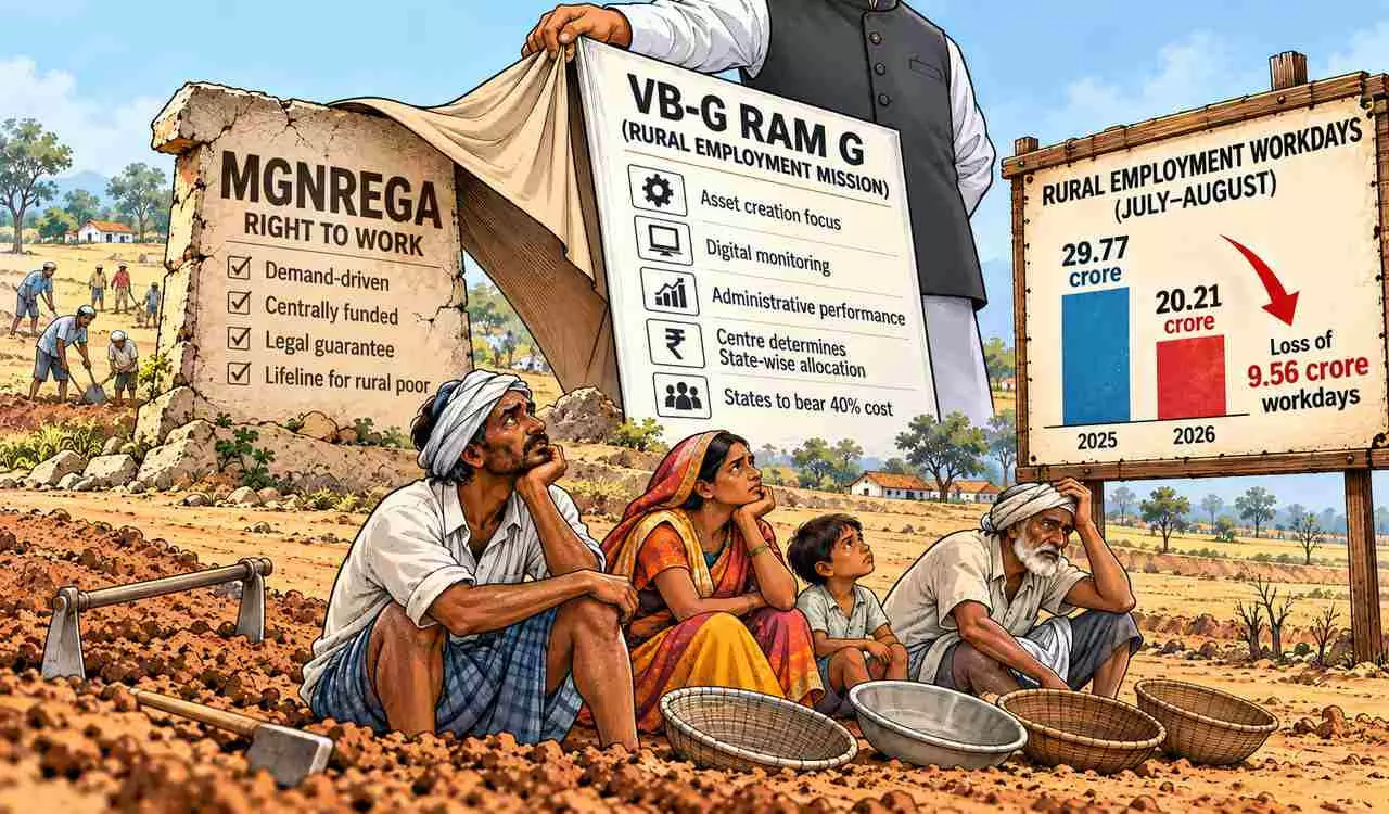 ग्रामीण नौकरियों में गिरावट की चिंता ग्रामीण नौकरियों में गिरावट की चिंता