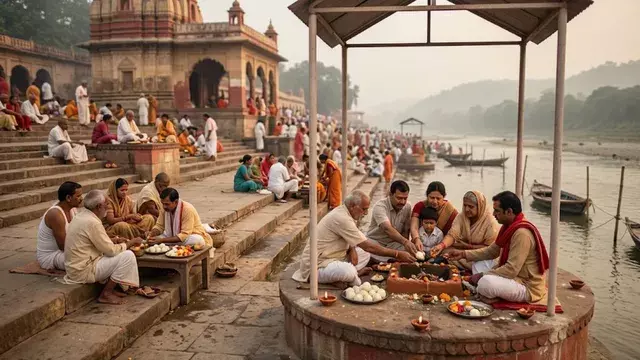 पिंडदान के लिए प्रसिद्ध हैं ये पवित्र घाट, जानें पहुंचने से लेकर पूजा तक की डिटेल पिंडदान के लिए प्रसिद्ध हैं ये पवित्र घाट, जानें पहुंचने से लेकर पूजा तक की डिटेल