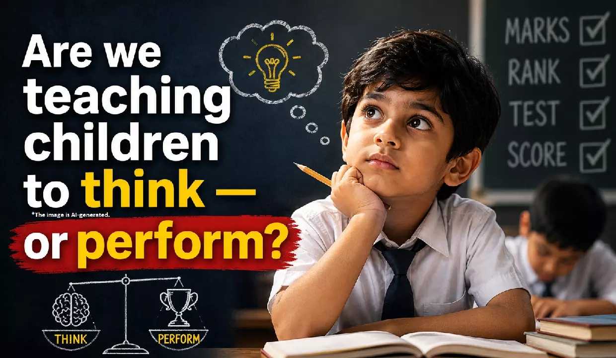 क्या हम बच्चों को सोचना सिखा रहे हैं - या प्रदर्शन करना? क्या हम बच्चों को सोचना सिखा रहे हैं - या प्रदर्शन करना?