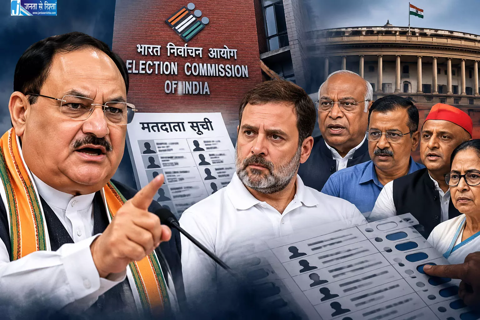 मतदाता सूची SIR को लेकर सियासी घमासान तेज, जेपी नड्डा ने राहुल गांधी समेत विपक्ष पर साधा निशाना मतदाता सूची SIR को लेकर सियासी घमासान तेज, जेपी नड्डा ने राहुल गांधी समेत विपक्ष पर साधा निशाना