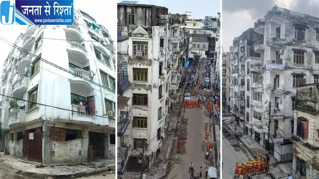 लखनऊ के बारूदखाना में छह मंजिला अपार्टमेंट का पिलर टूटा, 25 परिवारों को सुरक्षित निकाला गया लखनऊ के बारूदखाना में छह मंजिला अपार्टमेंट का पिलर टूटा, 25 परिवारों को सुरक्षित निकाला गया