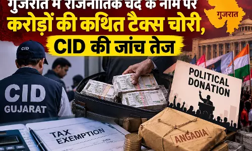 गुजरात में राजनीतिक चंदे के नाम पर करोड़ों की कथित टैक्स चोरी, CID की जांच तेज गुजरात में राजनीतिक चंदे के नाम पर करोड़ों की कथित टैक्स चोरी, CID की जांच तेज