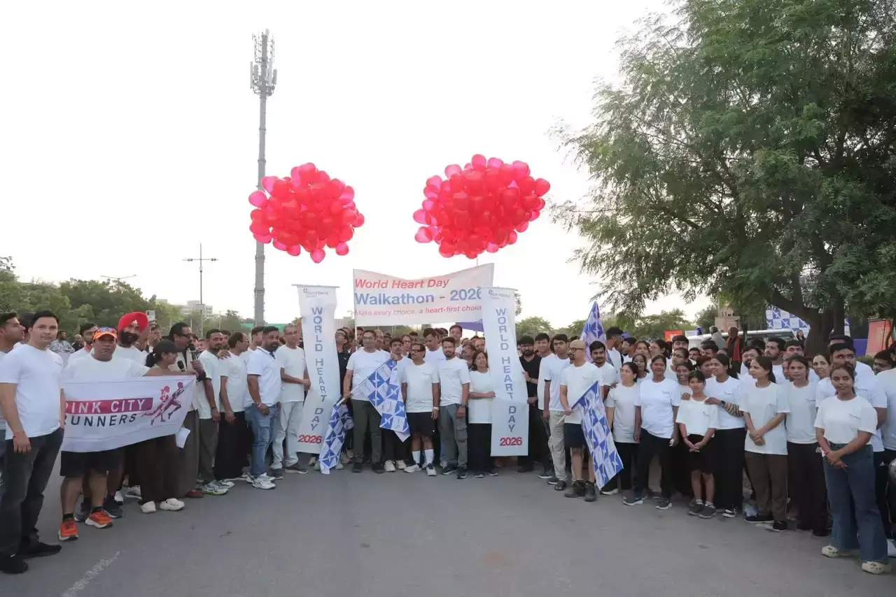 हार्ट वॉकाथॉन में दौड़े और चले रनर्स-वॉकर्स, दिया स्वस्थ हृदय का संदेश
