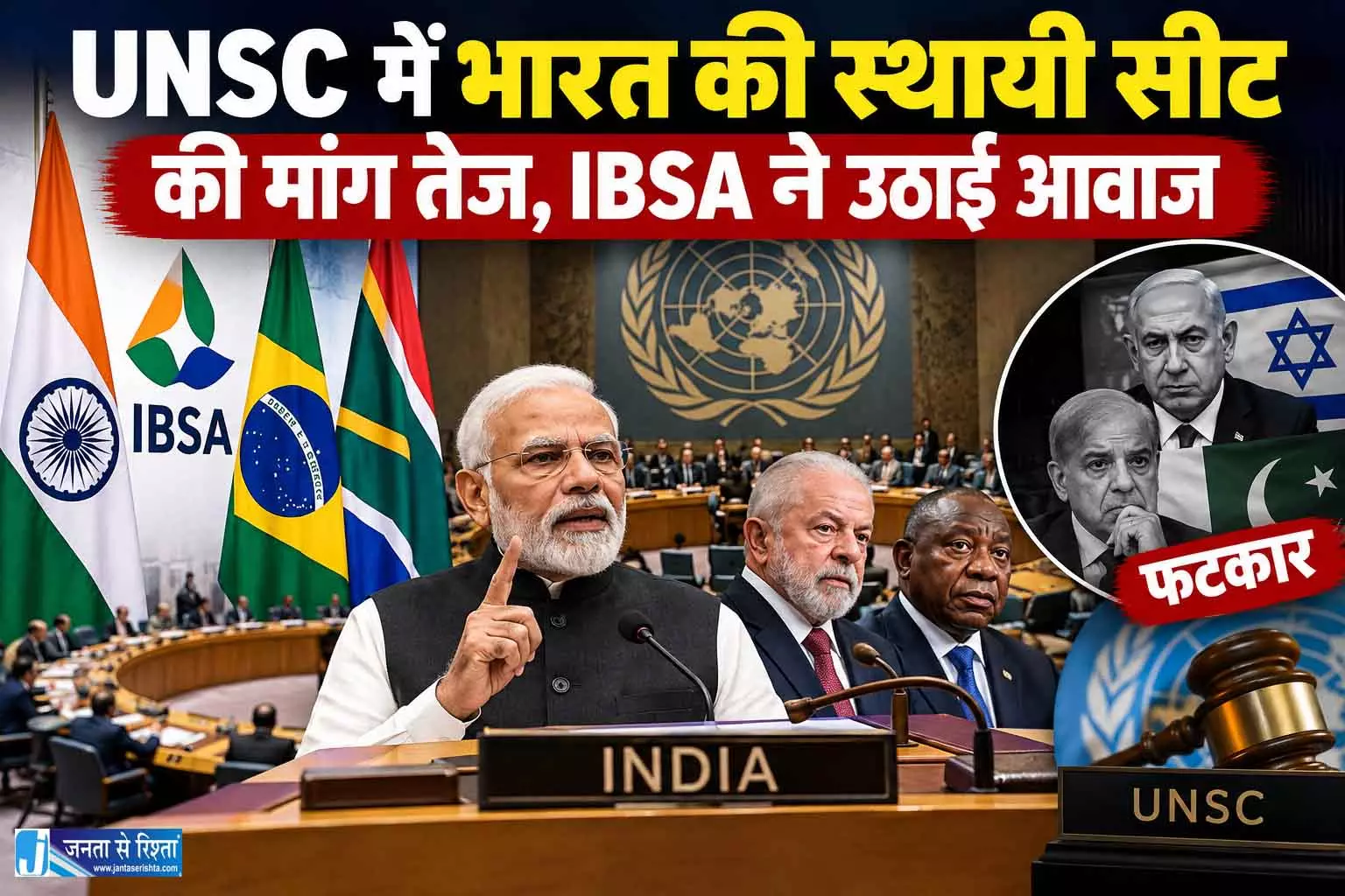 UNSC में भारत की स्थायी सीट की मांग तेज, IBSA ने उठाई आवाज UNSC में भारत की स्थायी सीट की मांग तेज, IBSA ने उठाई आवाज