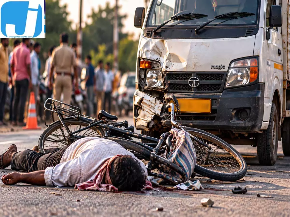 मैजिक की टक्कर से मजदूर की मौत, चालक वाहन छोड़कर फरार मैजिक की टक्कर से मजदूर की मौत, चालक वाहन छोड़कर फरार