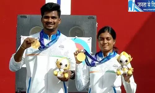एशियाई खेल 2026 में चिकिता-साहिल ने जीता गोल्ड, दक्षिण कोरिया को हराकर रचा इतिहास एशियाई खेल 2026 में चिकिता-साहिल ने जीता गोल्ड, दक्षिण कोरिया को हराकर रचा इतिहास