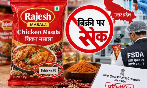राजेश मसाला के चिकन मसाला बैच नंबर 05 की बिक्री पर यूपी में रोक