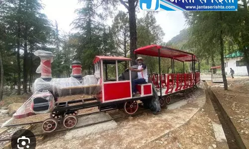 पालमपुर के सौरभ वन विहार में टॉय ट्रेन का दूसरा ट्रायल सफल पालमपुर के सौरभ वन विहार में टॉय ट्रेन का दूसरा ट्रायल सफल