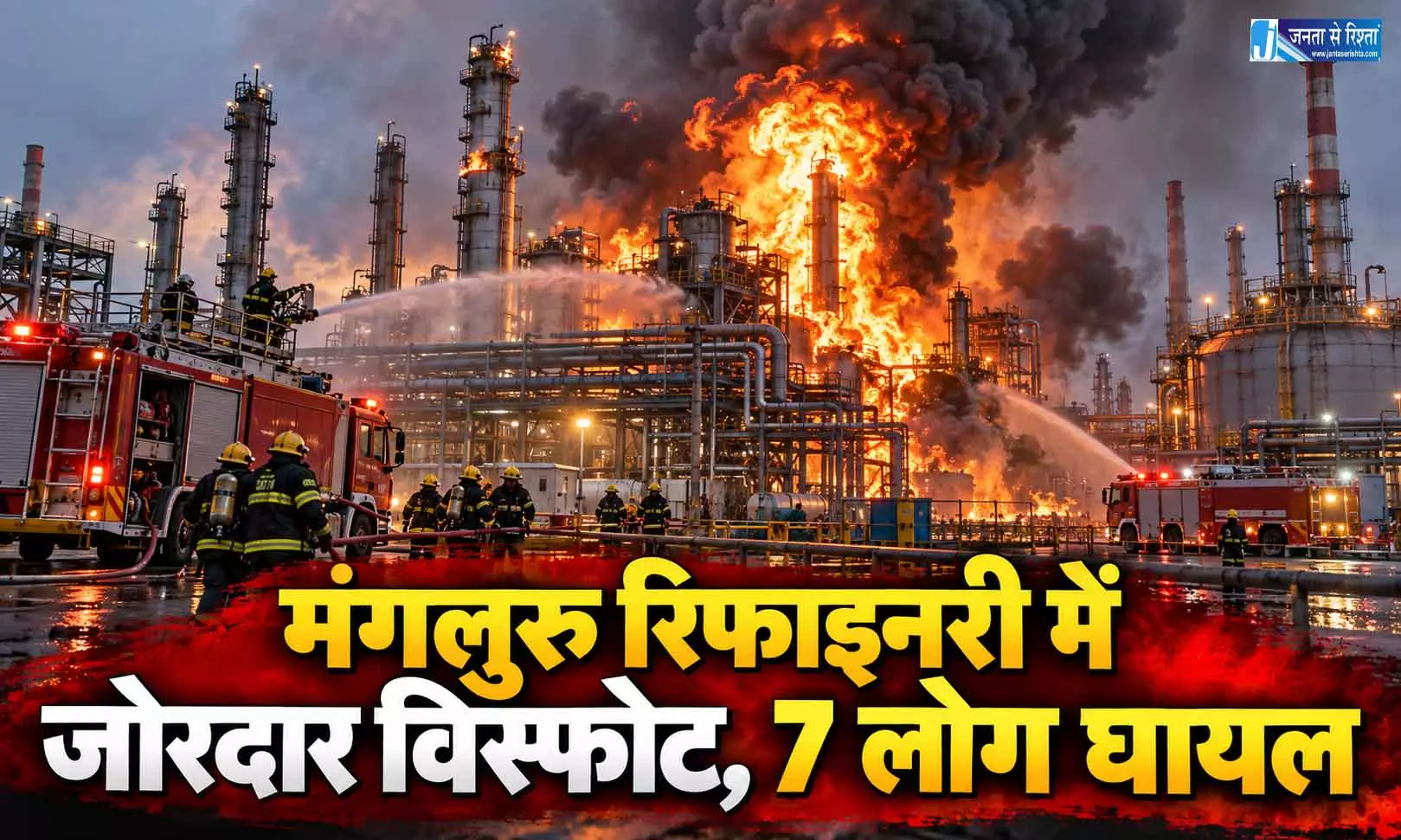 मंगलुरु रिफाइनरी में जोरदार विस्फोट, 7 लोग घायल मंगलुरु रिफाइनरी में जोरदार विस्फोट, 7 लोग घायल