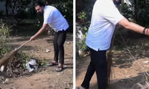 बिहार के मुख्यमंत्री सम्राट चौधरी ने खुद लगाई झाड़ू, हाथों से उठाया कचरा बिहार के मुख्यमंत्री सम्राट चौधरी ने खुद लगाई झाड़ू, हाथों से उठाया कचरा