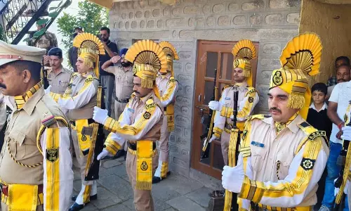 कठुआ फायरिंग में मारे गए चार CISF जवानों को अंतिम विदाई