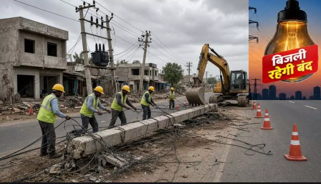 सिक्स लेन निर्माण के चलते चार घंटे बिजली आपूर्ति रहेगी बाधित, सात फीडर प्रभावित सिक्स लेन निर्माण के चलते चार घंटे बिजली आपूर्ति रहेगी बाधित, सात फीडर प्रभावित