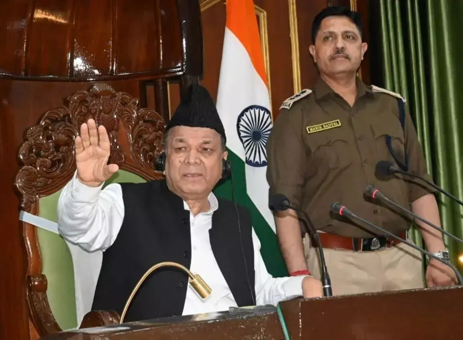 जम्मू-कश्मीर विधानसभा अनिश्चितकाल के लिए स्थगित जम्मू-कश्मीर विधानसभा अनिश्चितकाल के लिए स्थगित