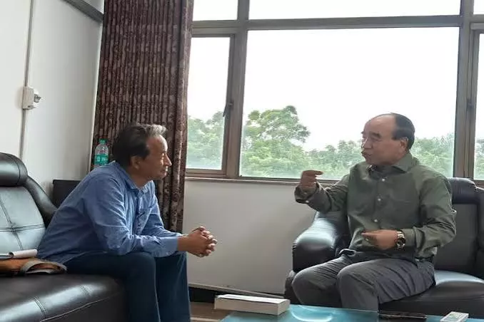 मिजो शांति समझौते से प्रेरणा लेंगे वांगचुक, जल्द मिजोरम जाने की योजना मिजो शांति समझौते से प्रेरणा लेंगे वांगचुक, जल्द मिजोरम जाने की योजना