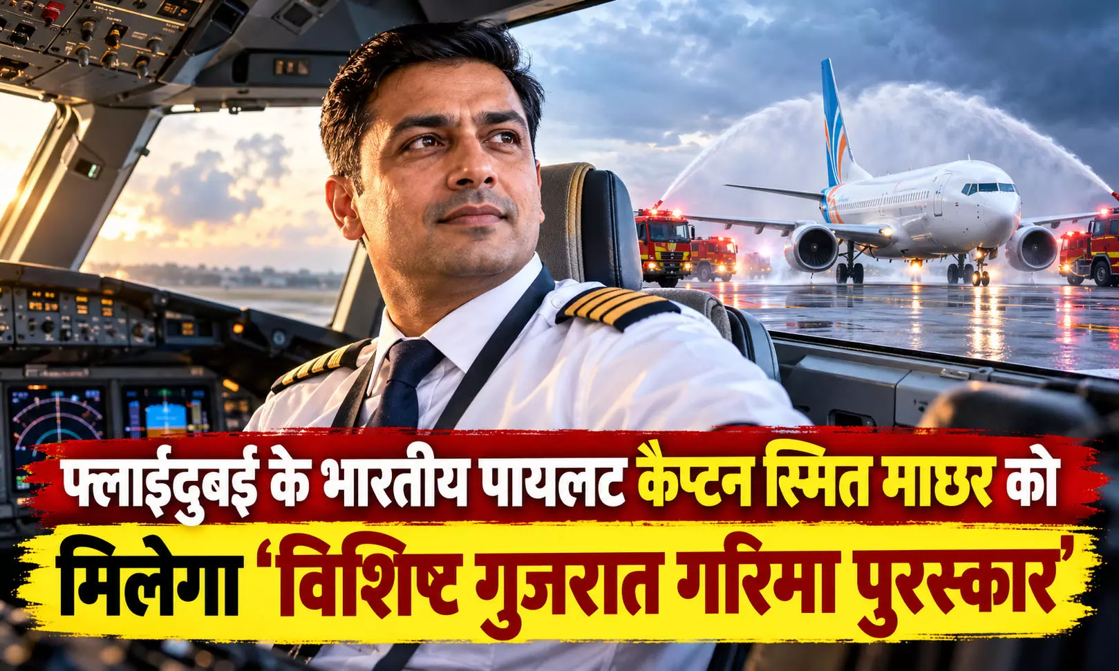 फ्लाईदुबई के भारतीय पायलट कैप्टन स्मित माछर को मिलेगा ‘विशिष्ट गुजरात गरिमा पुरस्कार’ फ्लाईदुबई के भारतीय पायलट कैप्टन स्मित माछर को मिलेगा ‘विशिष्ट गुजरात गरिमा पुरस्कार’