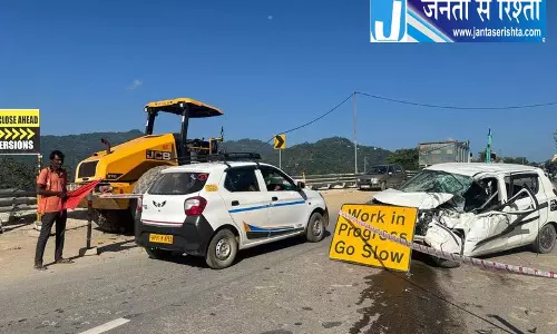 हिमाचल: रोड रोलर से टकराई कार 6 घायल