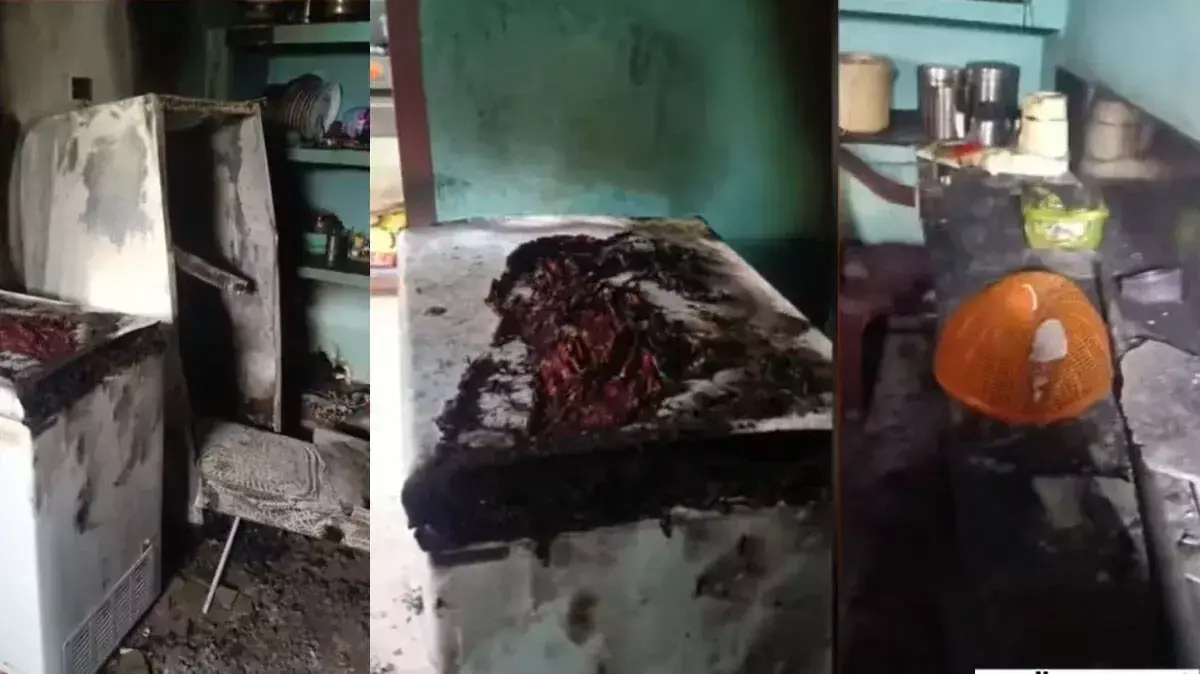 घर में फ्रिज में धमाका हुआ; पड़ोसियों ने ज़ोरदार धमाके की आवाज़ सुनी घर में फ्रिज में धमाका हुआ; पड़ोसियों ने ज़ोरदार धमाके की आवाज़ सुनी