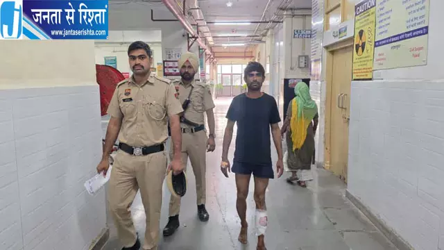 पलवल में गोतस्करों से पुलिस की मुठभेड़, एक बदमाश घायल होकर गिरफ्तार पलवल में गोतस्करों से पुलिस की मुठभेड़, एक बदमाश घायल होकर गिरफ्तार