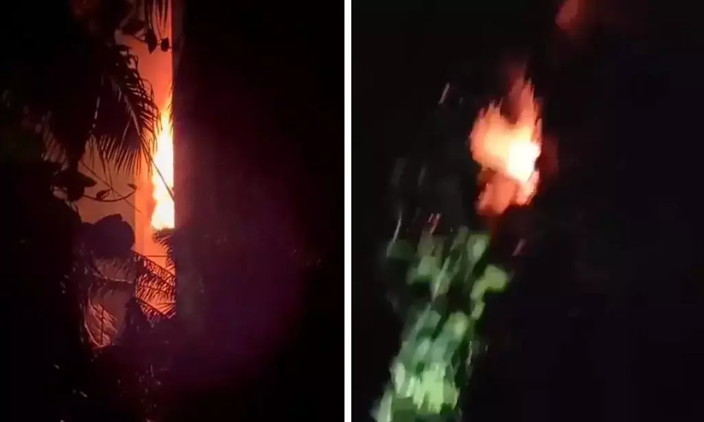 ताडेपल्ली: केएल यूनिवर्सिटी की लाइब्रेरी में लगी आग, शॉर्ट सर्किट की आशंका ताडेपल्ली: केएल यूनिवर्सिटी की लाइब्रेरी में लगी आग, शॉर्ट सर्किट की आशंका