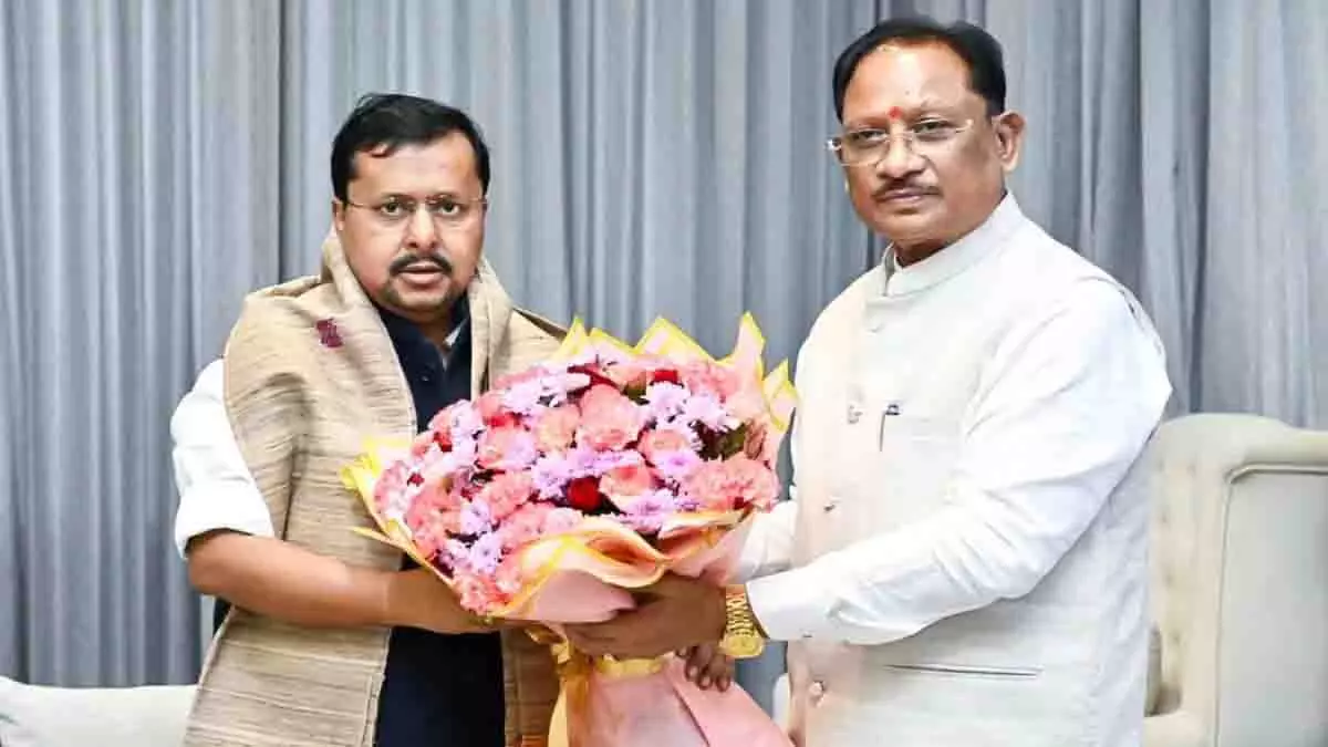 राष्ट्रीय अध्यक्ष नितिन नबीन से मिले CM विष्णुदेव साय राष्ट्रीय अध्यक्ष नितिन नबीन से मिले CM विष्णुदेव साय