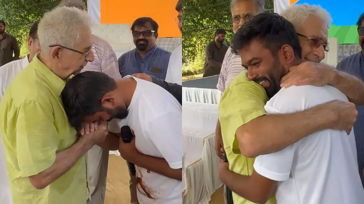 CJP के प्रदर्शन से पहले नसीरुद्दीन शाह से मिले अभिजीत दिपके, मुलाकात का वीडियो किया शेयर CJP के प्रदर्शन से पहले नसीरुद्दीन शाह से मिले अभिजीत दिपके, मुलाकात का वीडियो किया शेयर