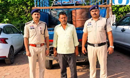 अवैध परिवहन का खुलासा, 7 ड्रम डीजल के साथ आरोपी गिरफ्तार