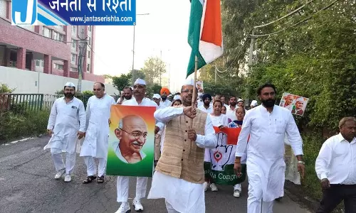 Ambala कांग्रेस ने निकाली प्रभात फेरी