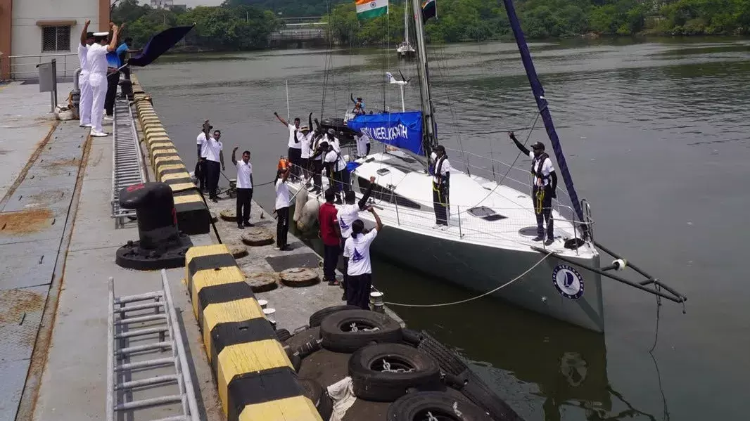 INSV नीलकंठ का 660 समुद्री मील का नया सफर INSV नीलकंठ का 660 समुद्री मील का नया सफर
