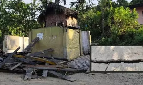 असम: लेडो में ज़मीन पर पड़ीं दरारें, 100 परिवारों पर संकट असम: लेडो में ज़मीन पर पड़ीं दरारें, 100 परिवारों पर संकट
