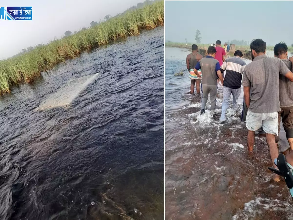 बाढ़ के तेज बहाव में स्कूली बच्चों से भरी बोलेरो बही, पांच बच्चों को सुरक्षित निकाला बाढ़ के तेज बहाव में स्कूली बच्चों से भरी बोलेरो बही, पांच बच्चों को सुरक्षित निकाला