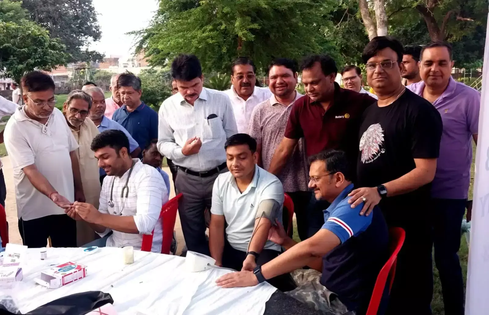 धौलपुर सिटी में रोटरी क्लब ने आयोजित किया स्वास्थ्य जांच शिविर धौलपुर सिटी में रोटरी क्लब ने आयोजित किया स्वास्थ्य जांच शिविर