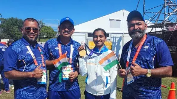 रिकर्व महिला टीम का स्वर्णिम निशाना, कीर्ति ने साझा किया रोमांच रिकर्व महिला टीम का स्वर्णिम निशाना, कीर्ति ने साझा किया रोमांच