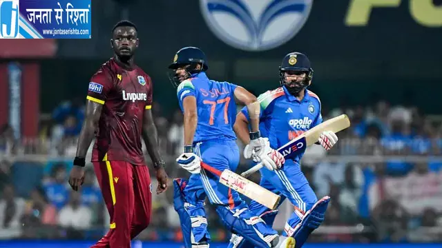 रोहित-ऋतुराज क्रीज पर, भारत का लाइव स्कोर 59/2 रोहित-ऋतुराज क्रीज पर, भारत का लाइव स्कोर 59/2