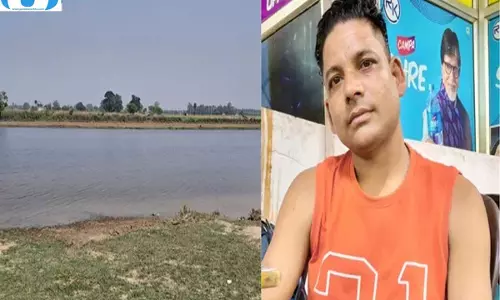 पानी से भरे गड्ढे में गिरा किसान, गंगा एक्सप्रेसवे निर्माण पर उठे सवाल