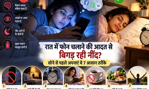 रात में फोन चलाने की आदत से बिगड़ रही नींद