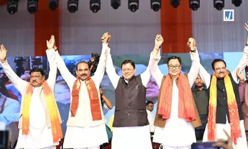 रोड शो में उमड़ा जनसैलाब, मुख्यमंत्री धामी और केंद्रीय मंत्रियों का हुआ भव्य स्वागत